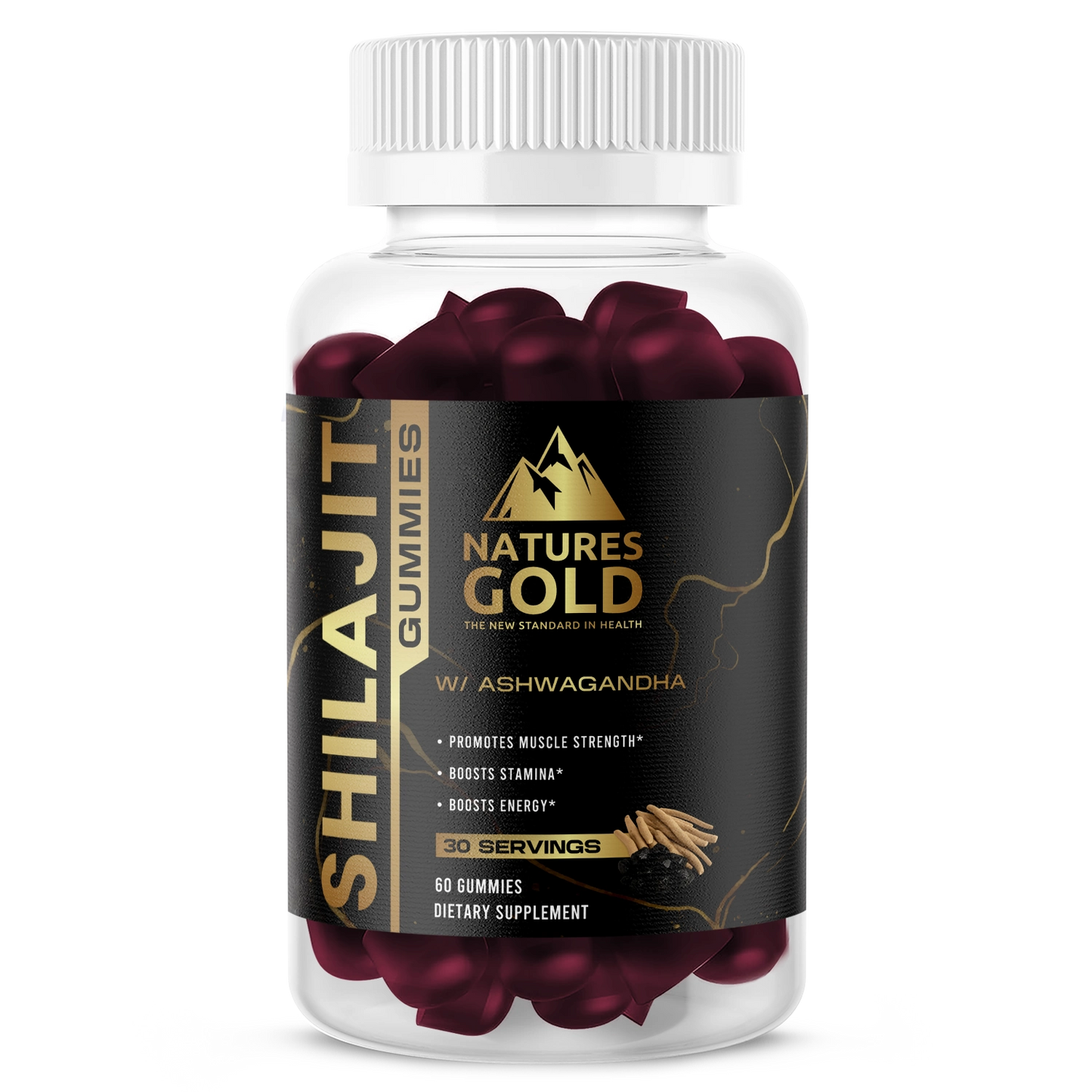 Premium Shilajit Gummies w/Ashwagandha